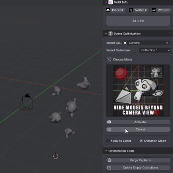 Blender场景优化插件 - Scene Optimization v1.1